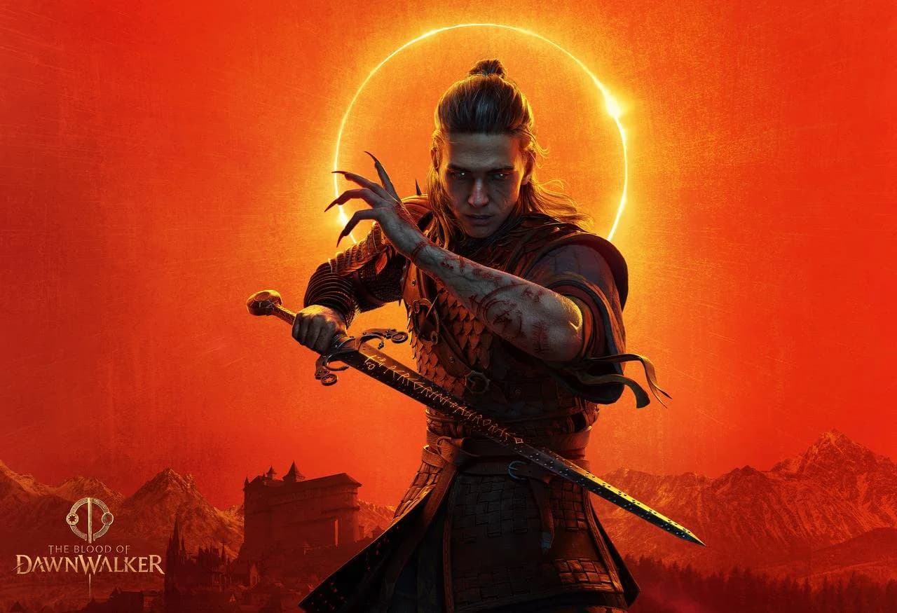 Official character artwork of Coen with sword and vampire claws